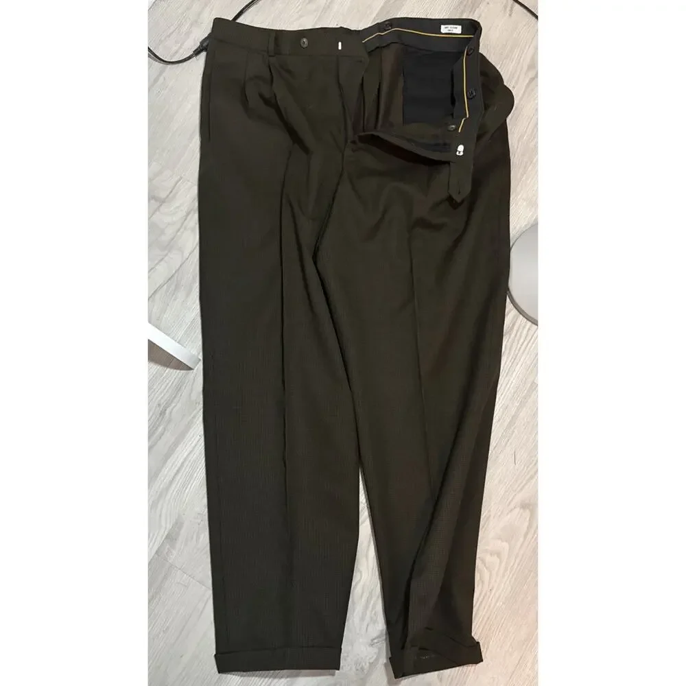 Dark Green Vintage Cellini Linea Mens Size 46L Blazer Sports Coat/pants V8